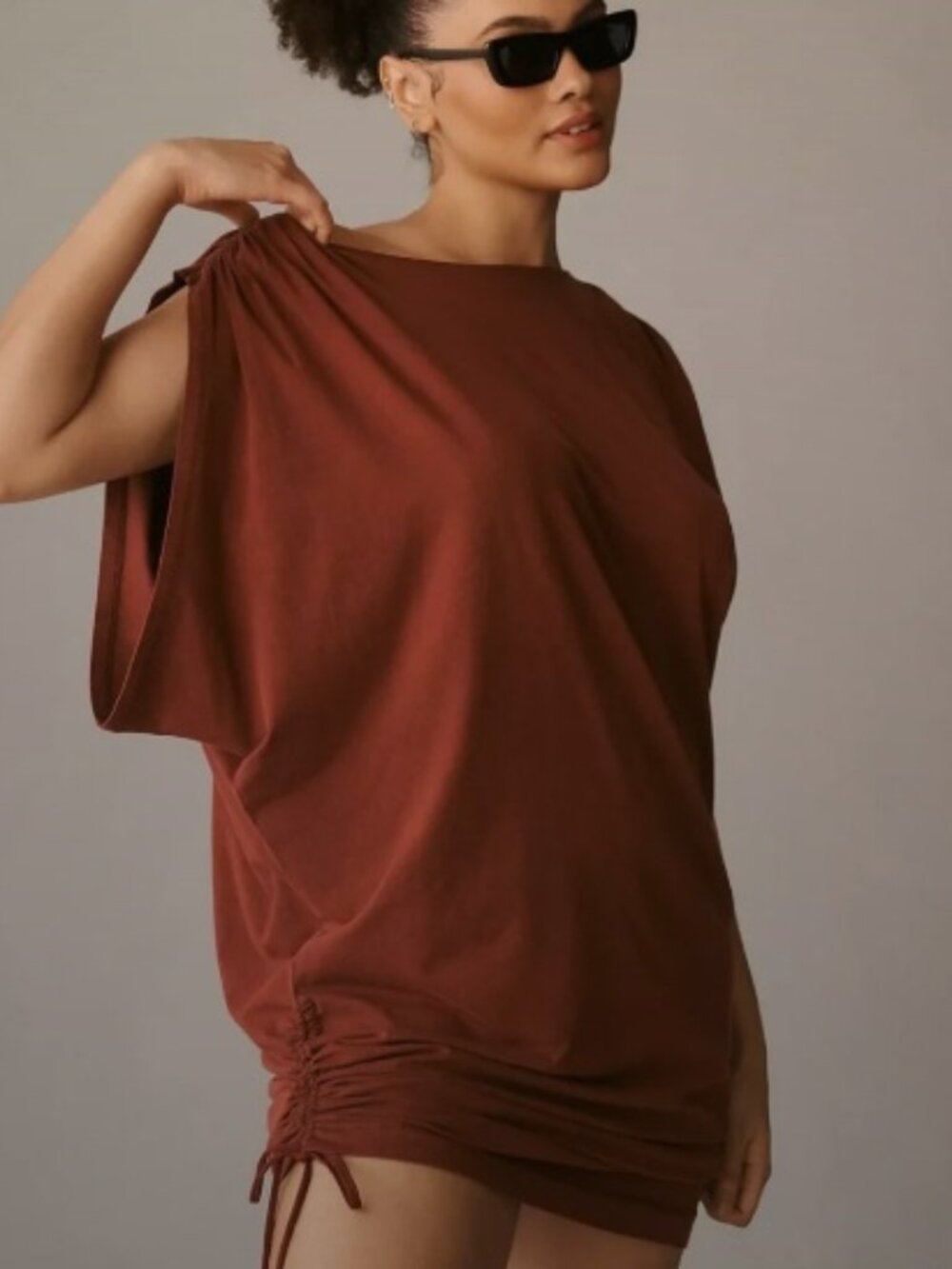 ANTHROPOLOGIE RUCHED MINI DRESS / TUNIC - BNWT - SIZE 2X